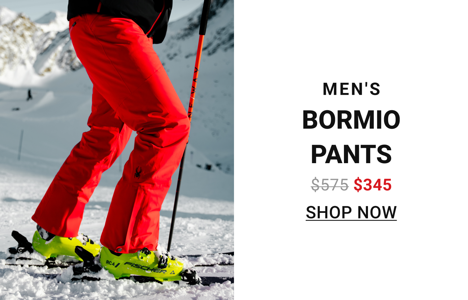 Men's Bormio Pants - Spyder Red