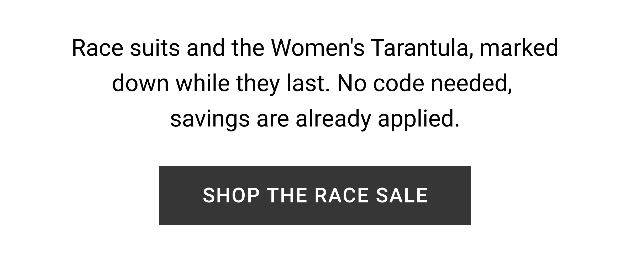 SHOP THE RACE SALE