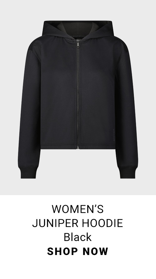Women's Scuba Hoodie. Black. Shop Now.