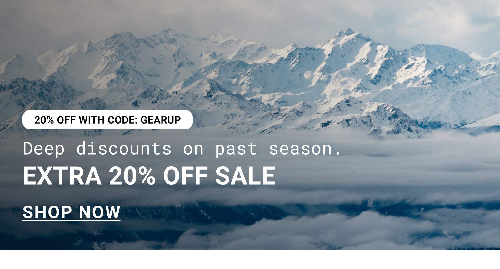 Deep discounts on past season.