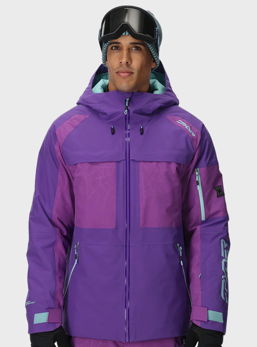 Man in Deep Purple Lift Jacket