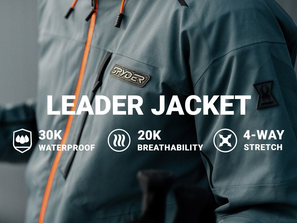 Leader Jacket. 30K Waterproof, 20K Breathability, 4-Way Stretch