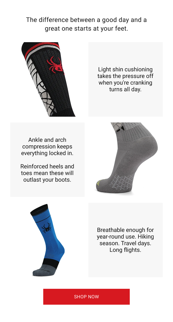 The difference between a good day and a great one starts at your feet.