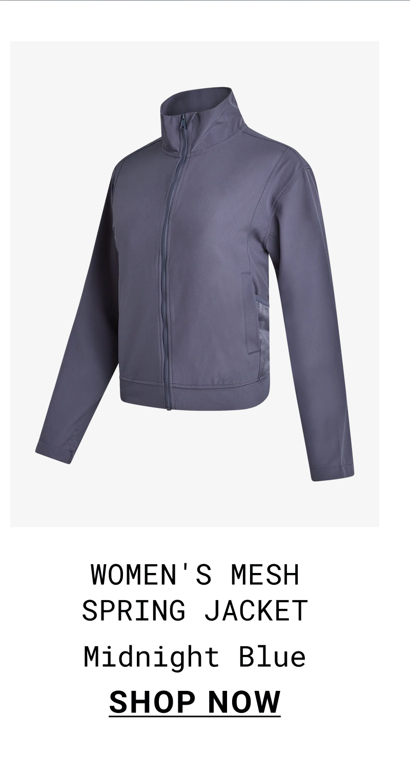 Women's mesh spring jacket Midnight Blue