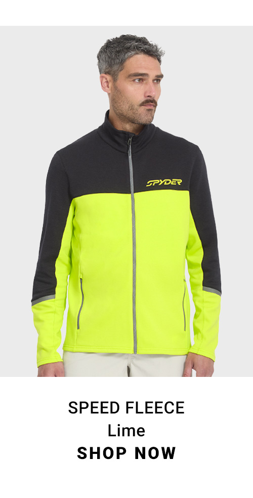 Speed Fleece. Lime. Shop Now.