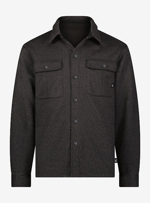 Mens Shacket in Pewter