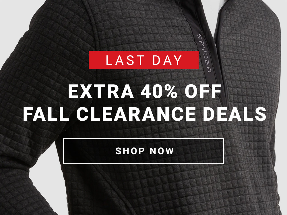 Detail of quilted sweater on model. Message: Last Day. Extra 40% Off Fall Clearance. Shop Now.