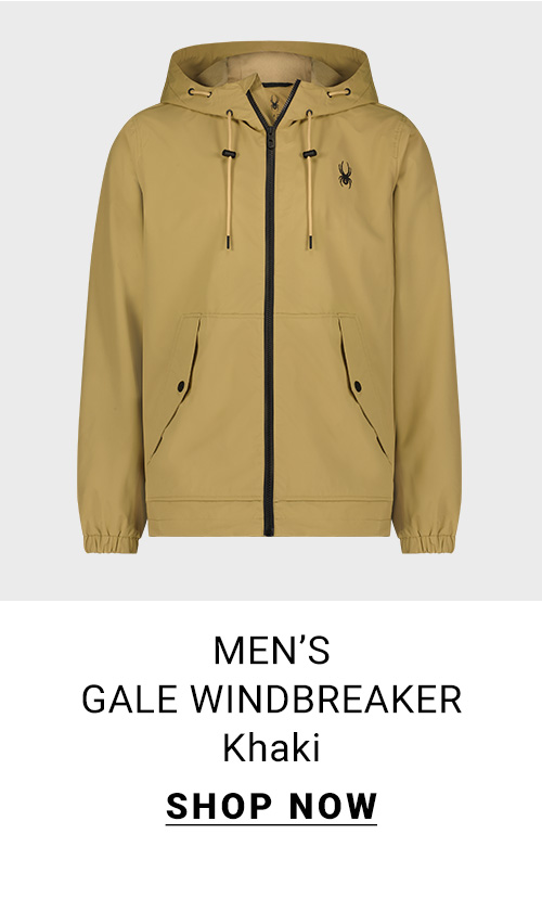 Men's Gale Windbreaker. Khaki. Shop Now.