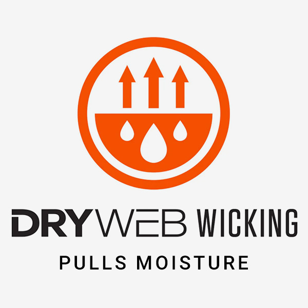 Dry Web Wicking - Pulls Moisture