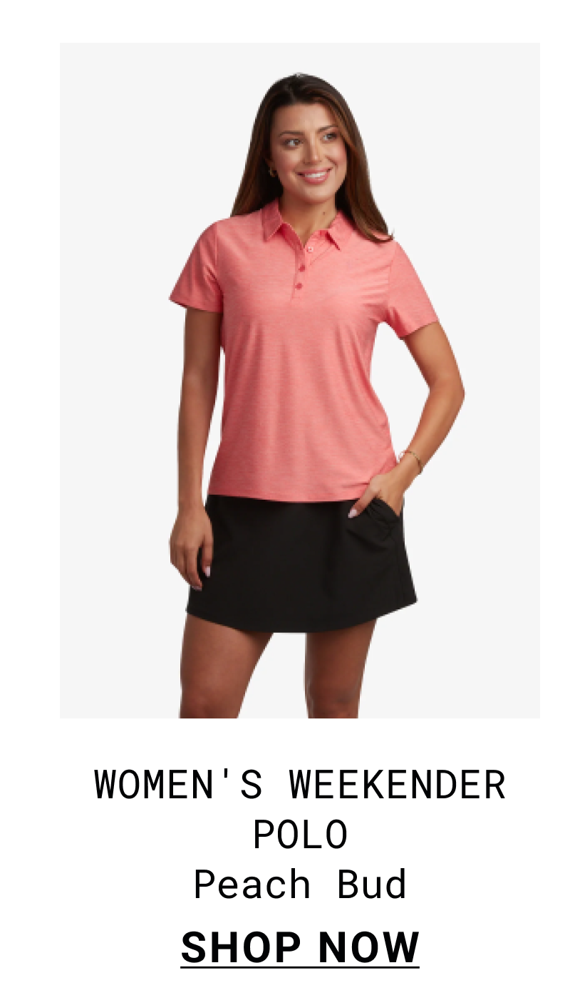 Women's Weekender Polo - Peach Bud
