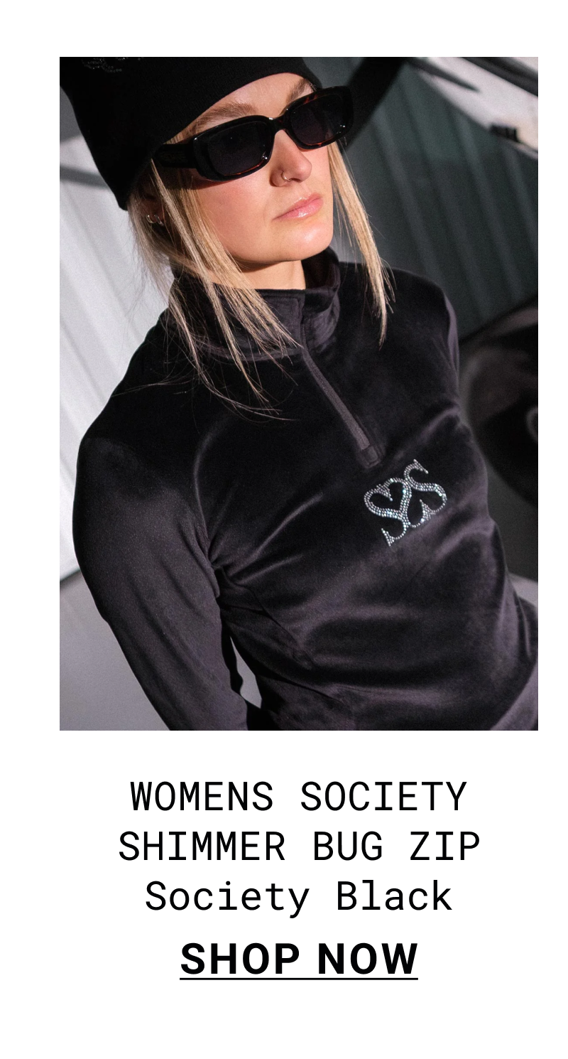 Womens Society SHIMMER BUG ZIP Society Black