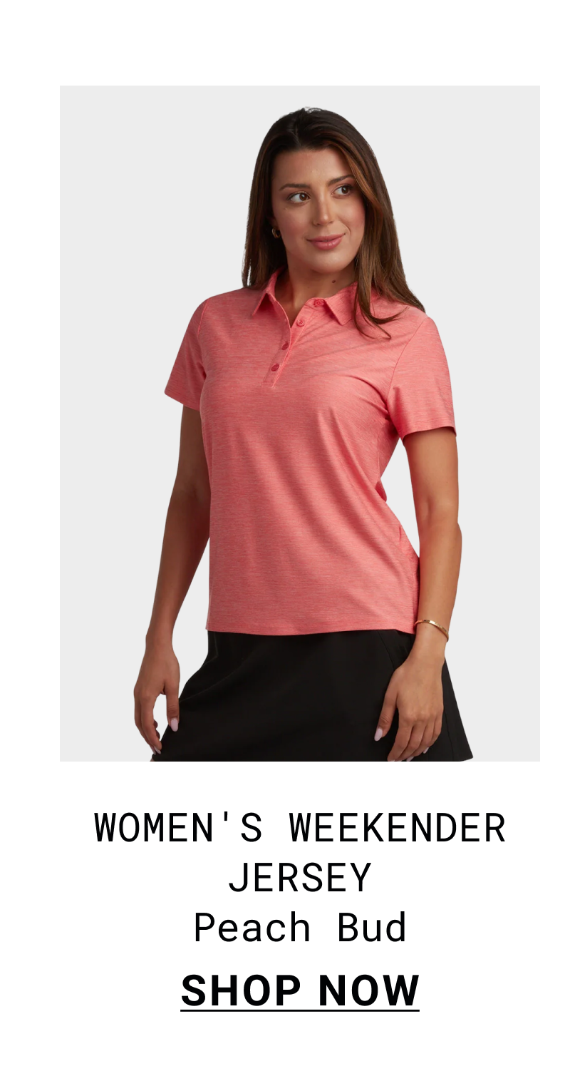 Women's Weekender Polo - Peach Bud