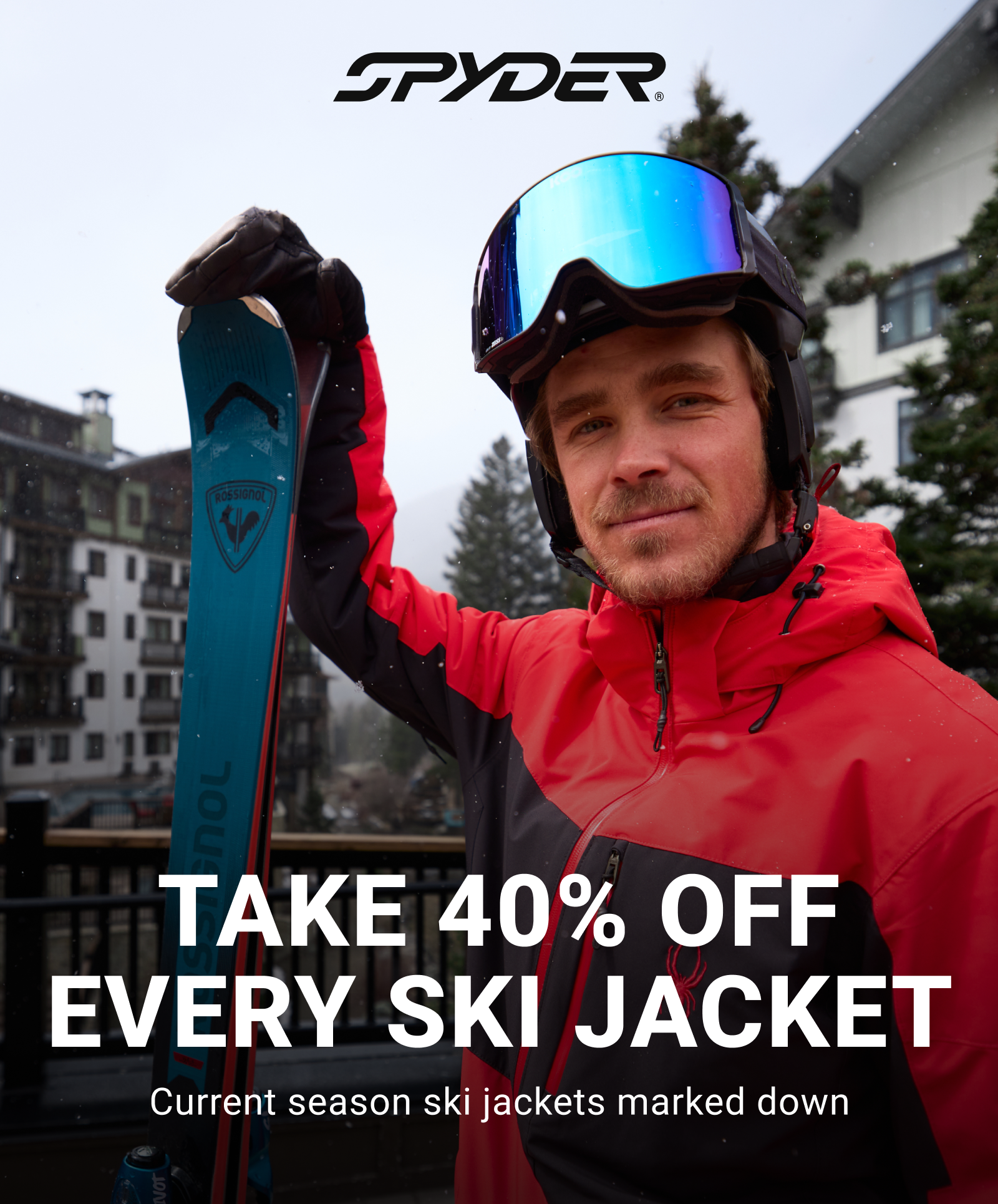 Take 40% off every ski jacket
