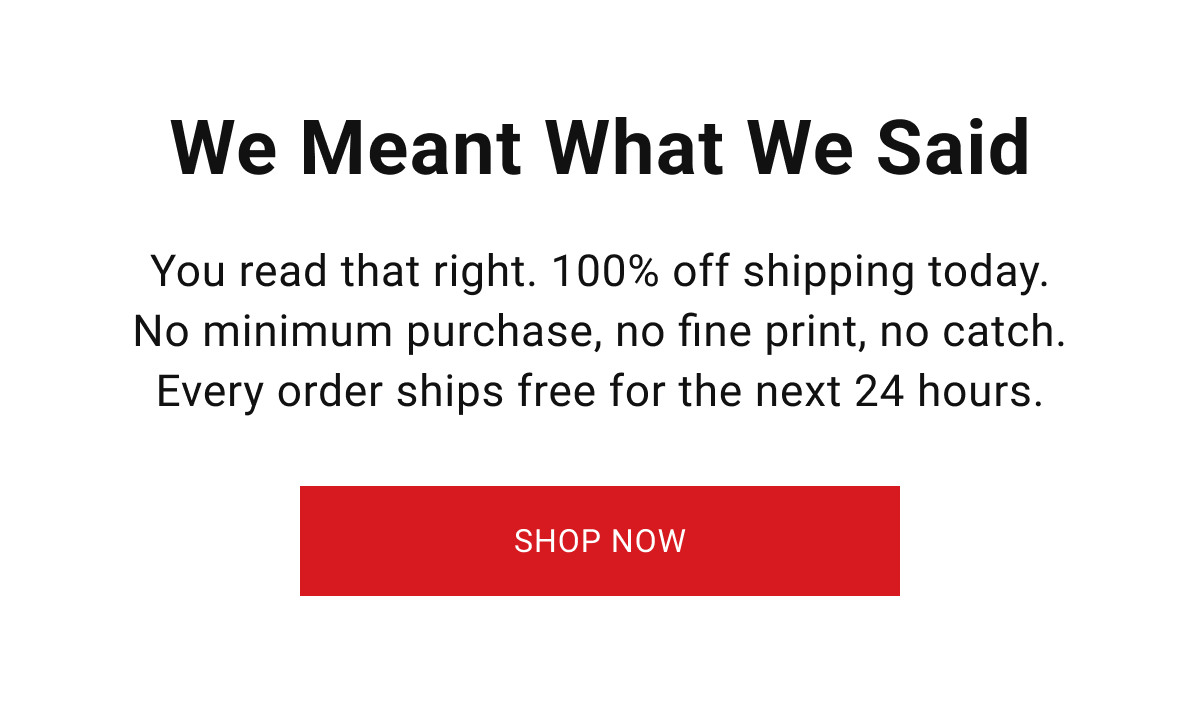 We Meant What We Said