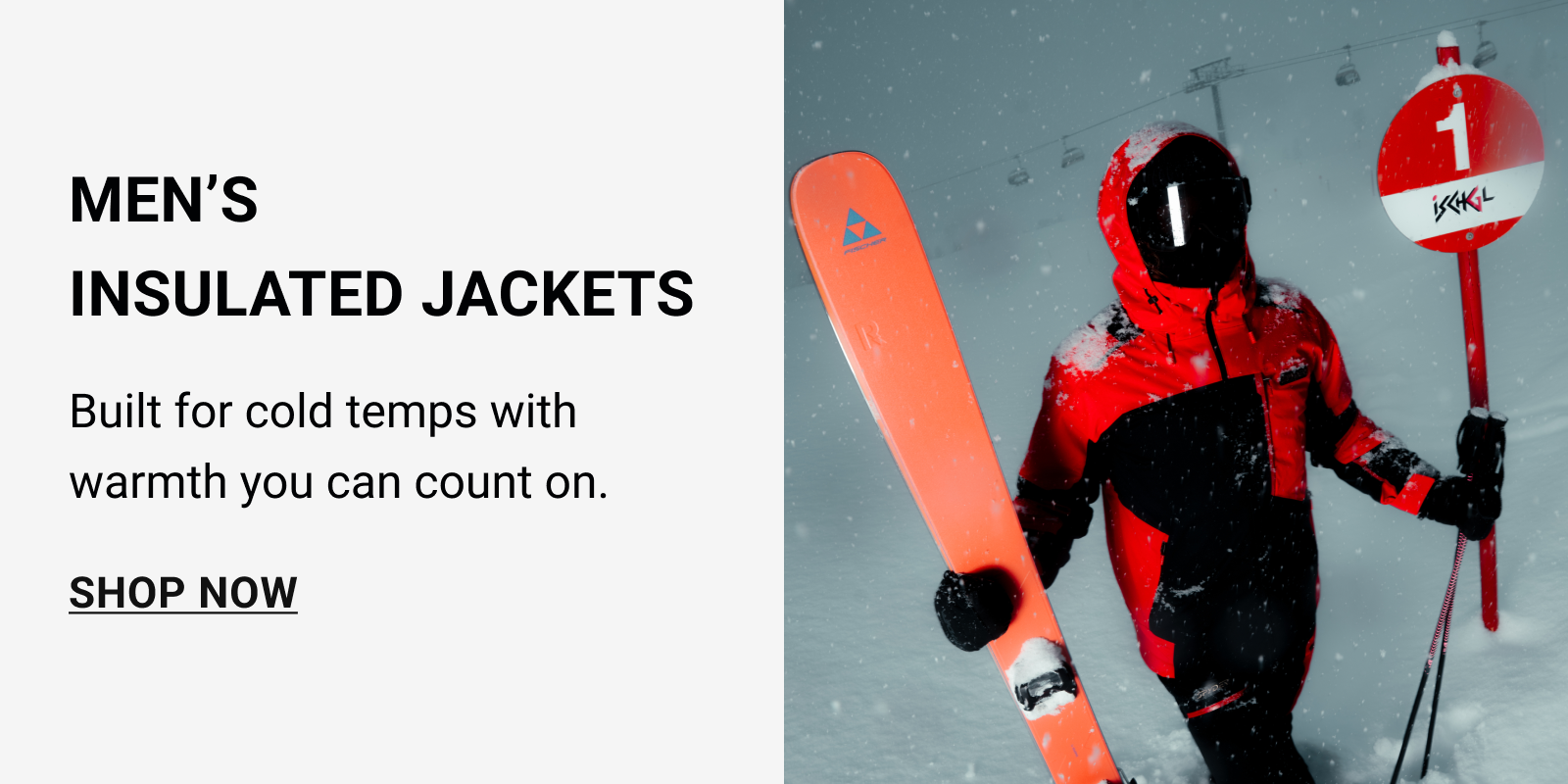 Men's insulated jackets 