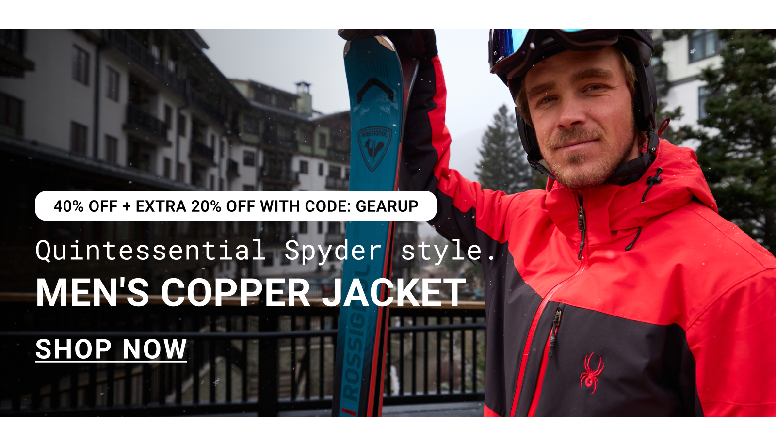Men's Copper Jacket - Spyder Red