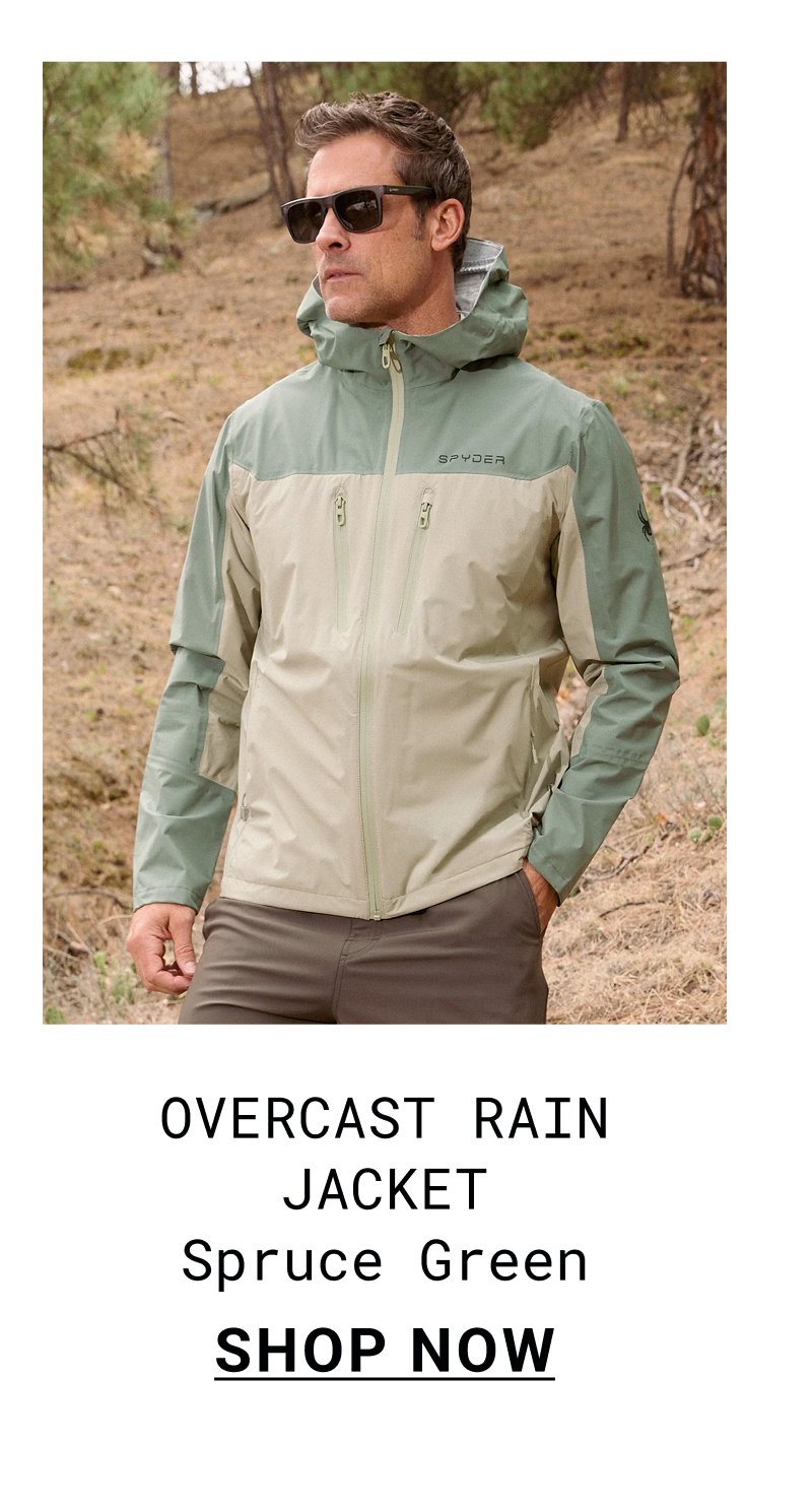 Men's Overcast Rain Jacket - Spruce Green