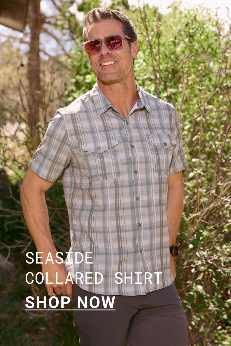 Men's Seaside Collared Shirt - Olive