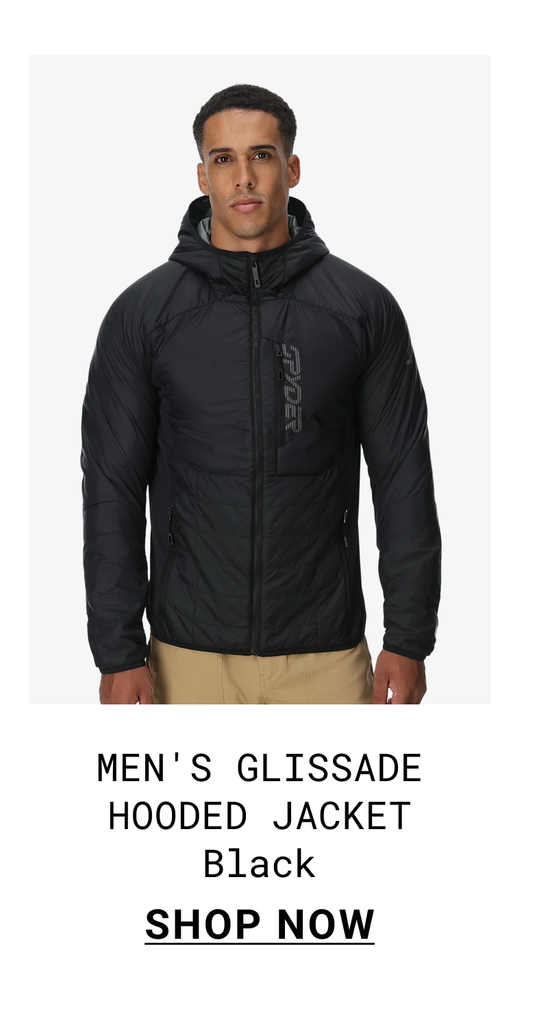 Men's Glissade Hooded Jacket - Black