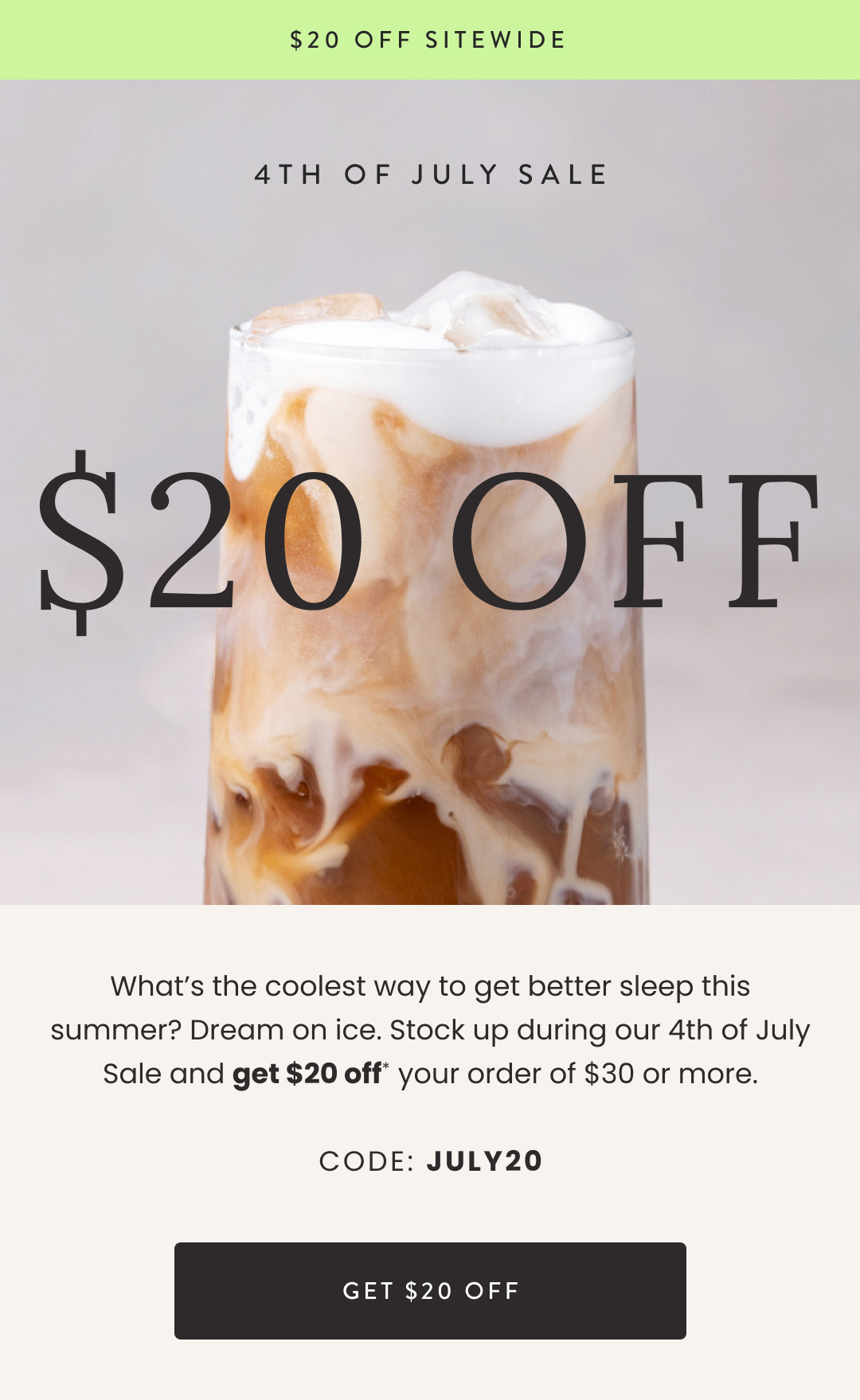 $20 off Sitewide 