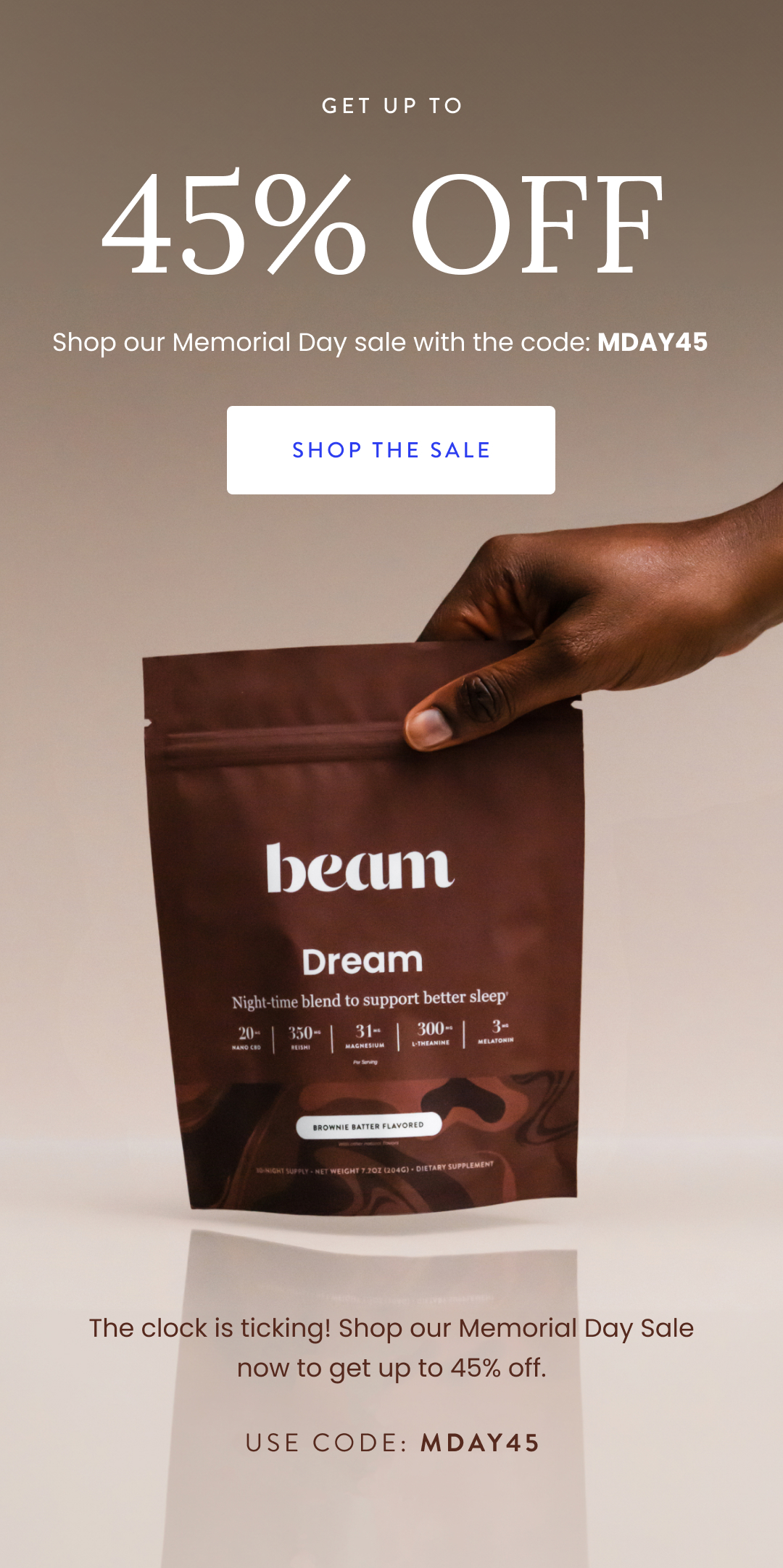 The clock is ticking! Shop our Memorial Day Sale now to lock in your first two orders for up to 35% off. Use code: MDAY2X