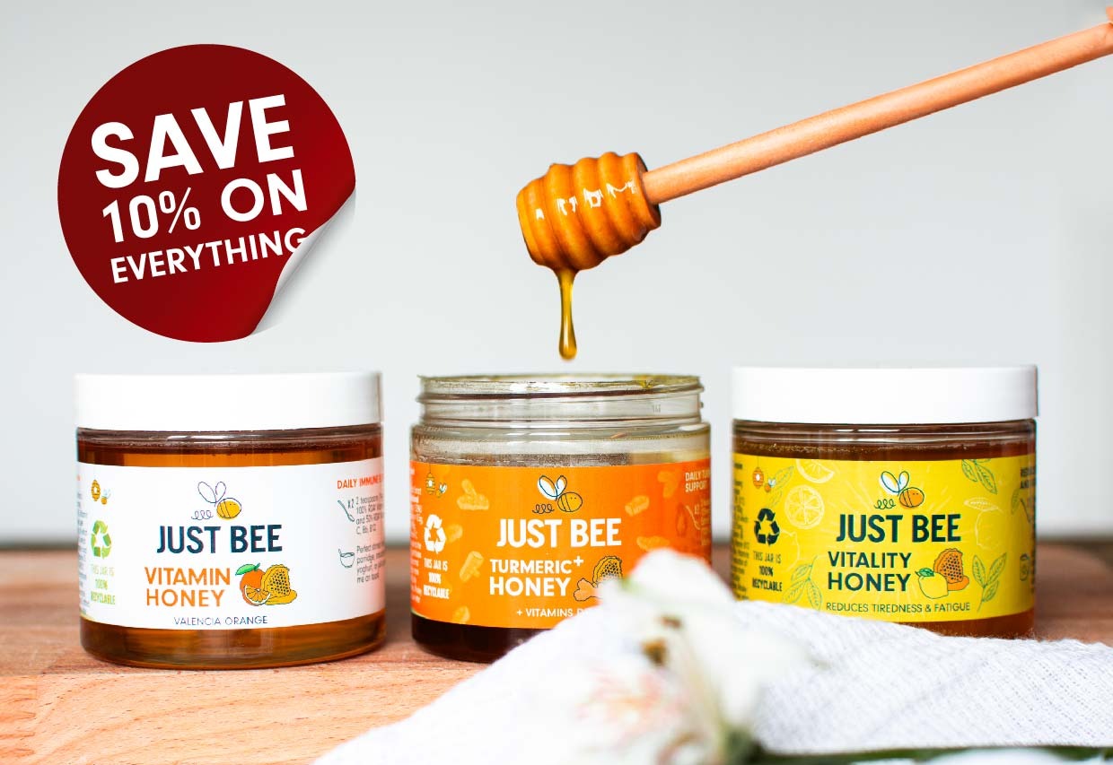 Image of 3 pots of honey