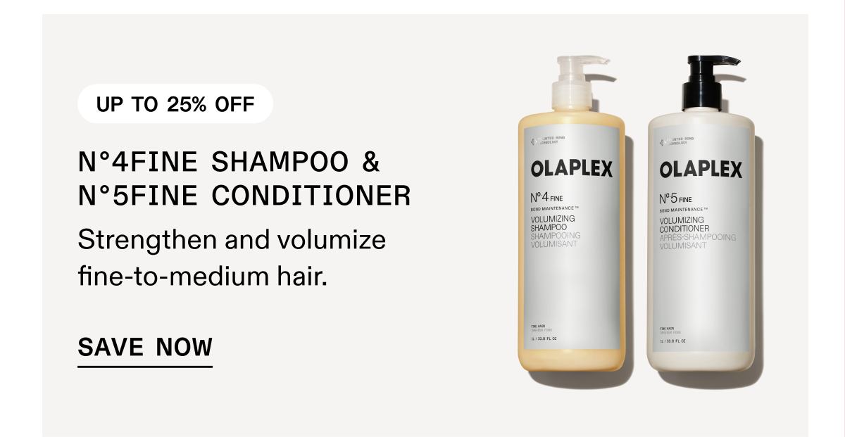 No.4Fine Shampoo & No.5Fine Conditioner | Save Now