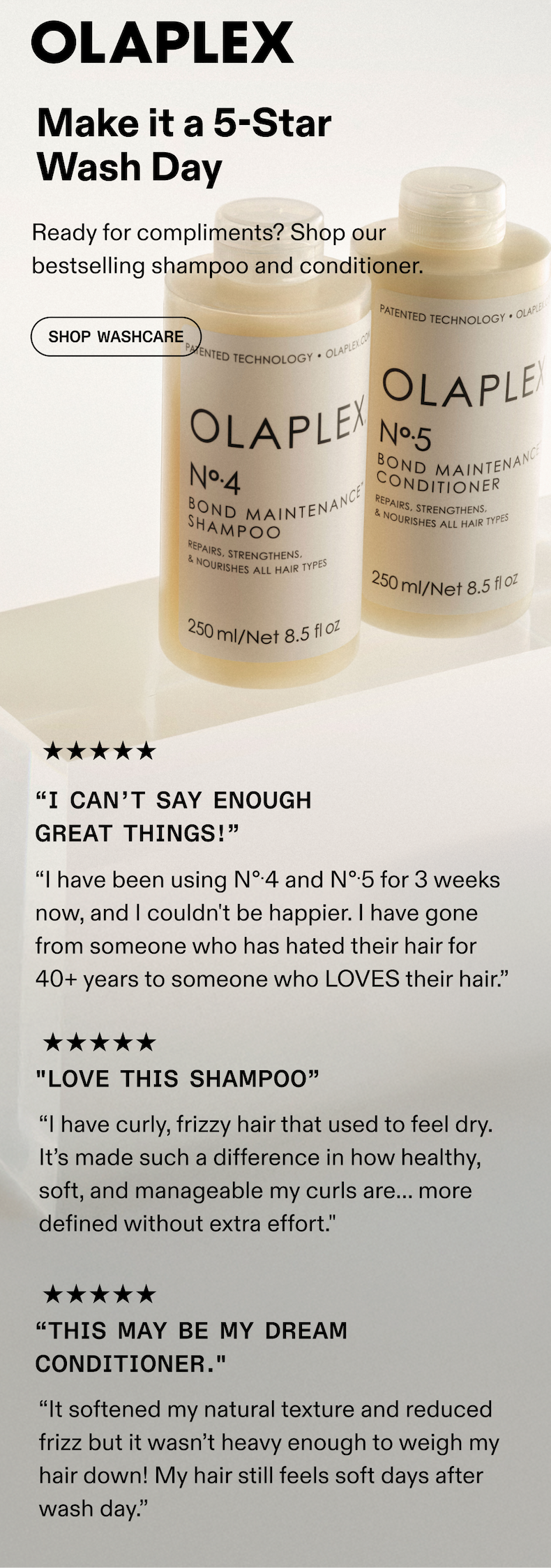 Make it a 5-Star Wash Day | Shop Washcare