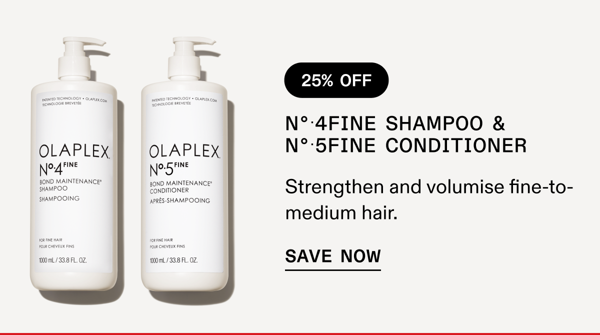 No.4Fine Shampoo & No.5Fine Conditioner | Save Now