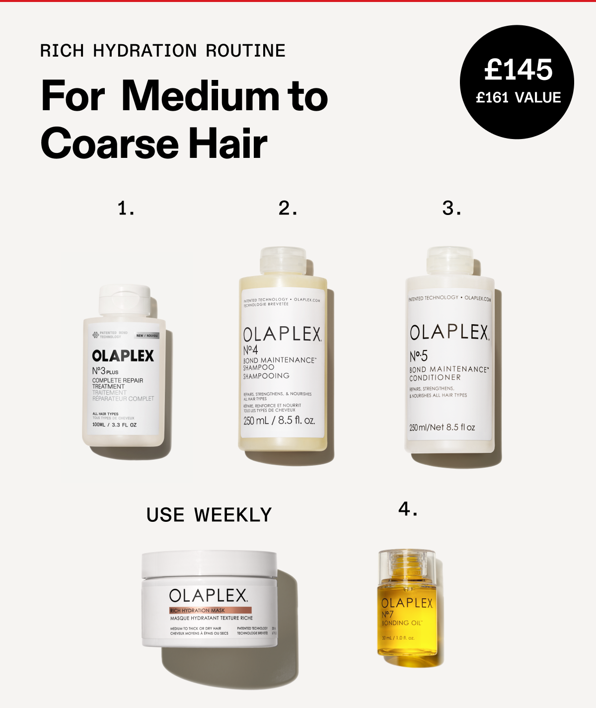 For Medium to Coarse Hair