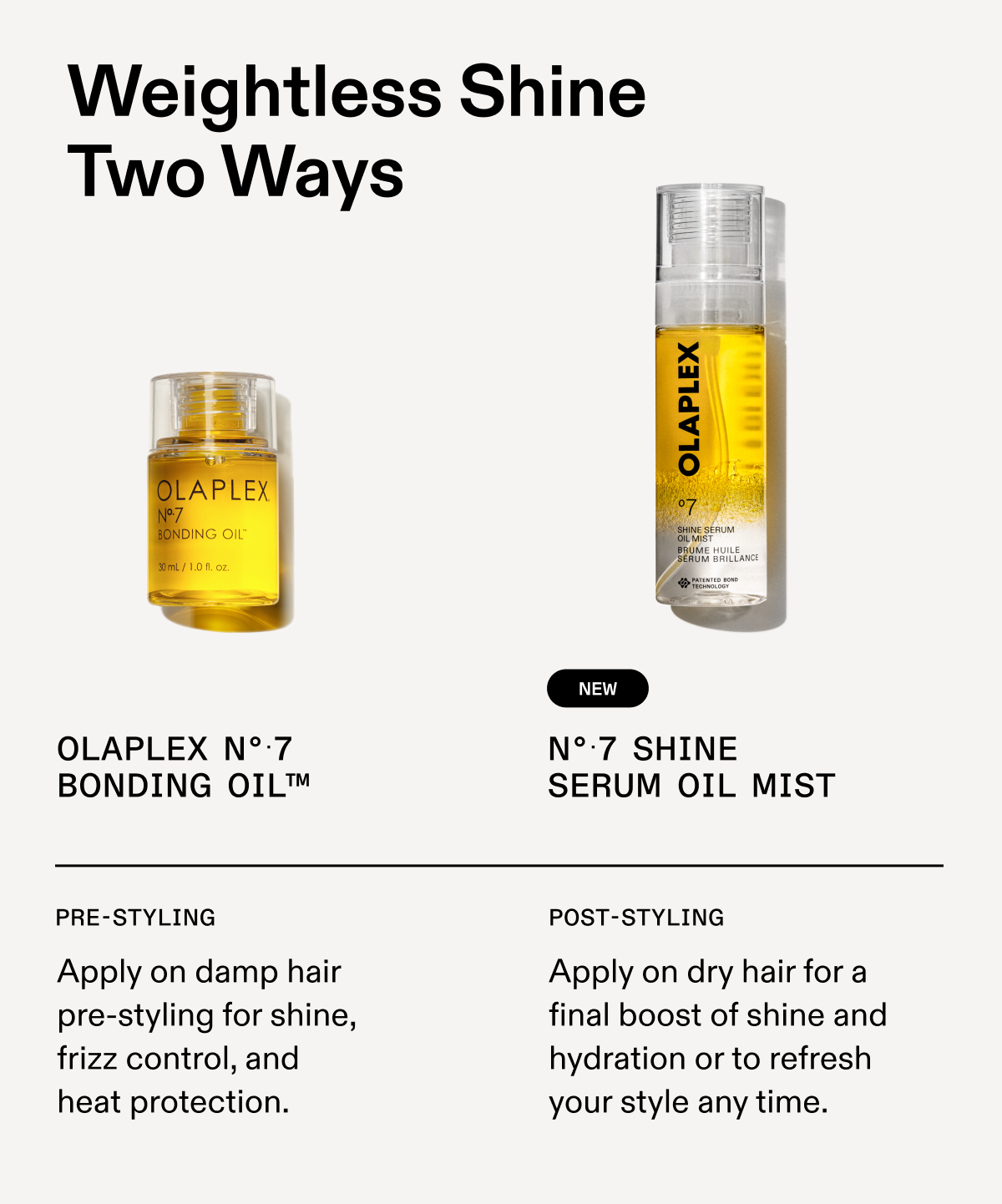 Weightless Shine Two Ways