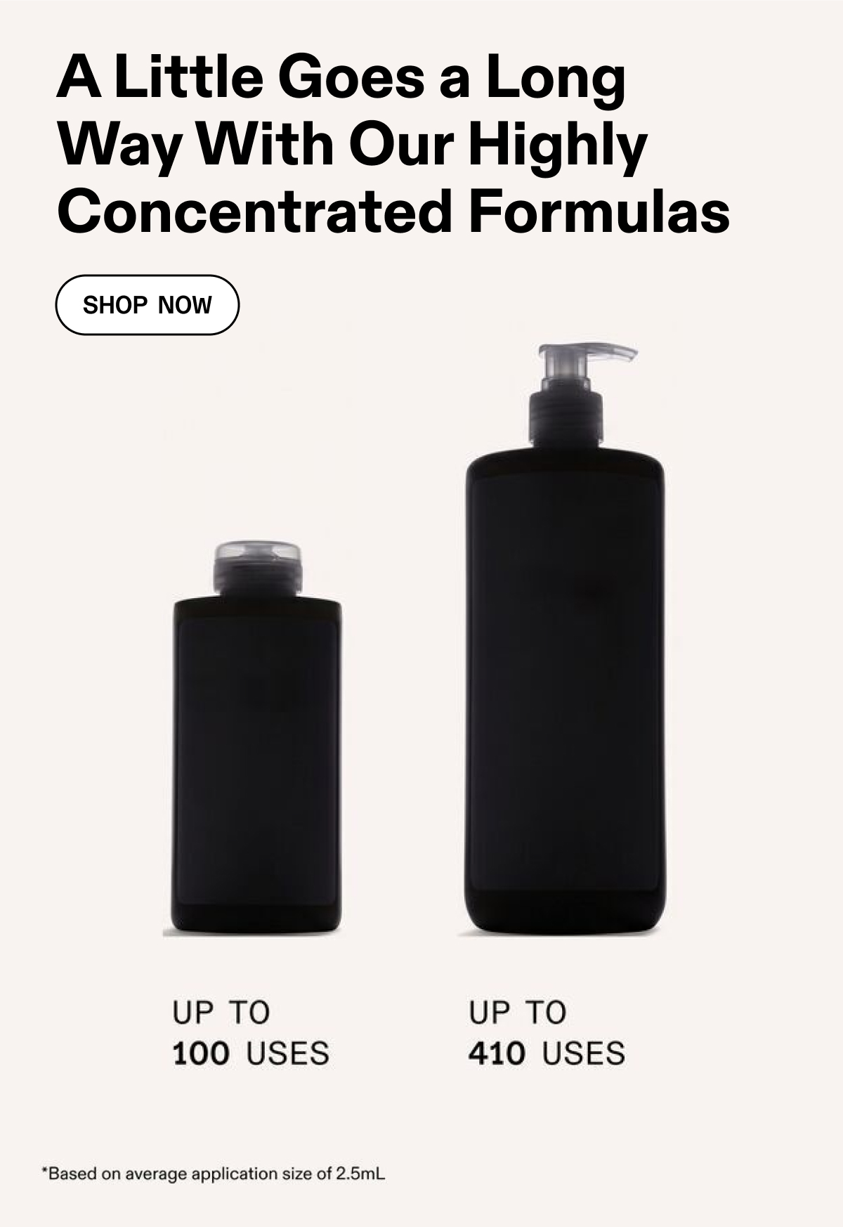 A Little Goes a Long Way With Our Highly Concentrated Formulas | Shop Now