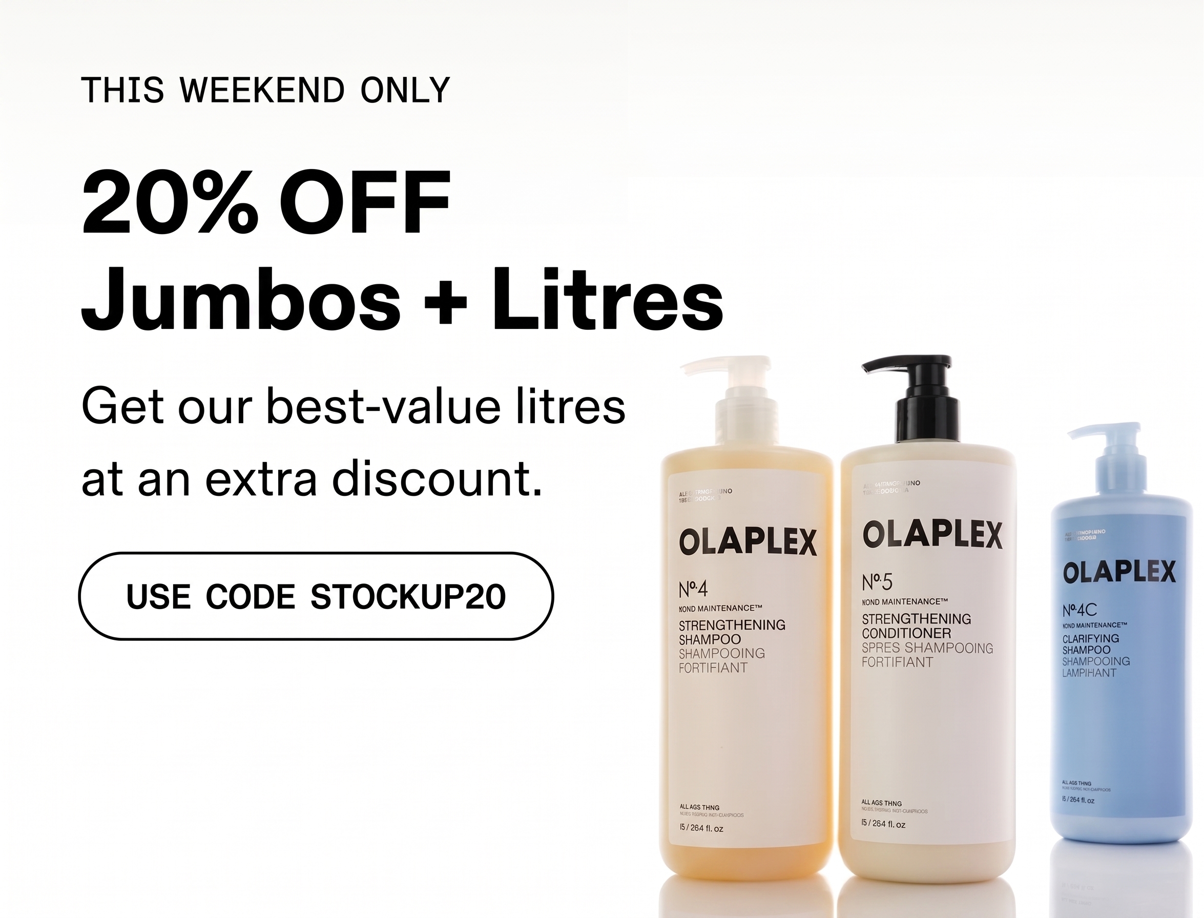 20% Off Jumbos + Litres | Use Code STOCKUP20