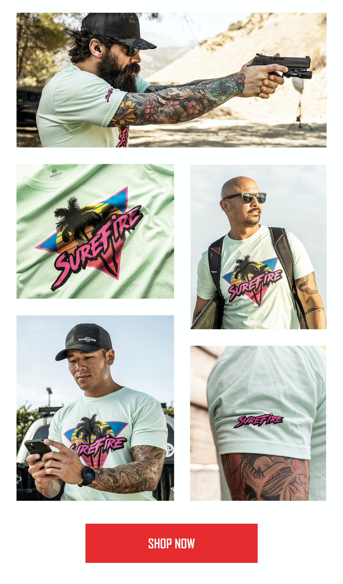 Sunset Mint Photo Grid