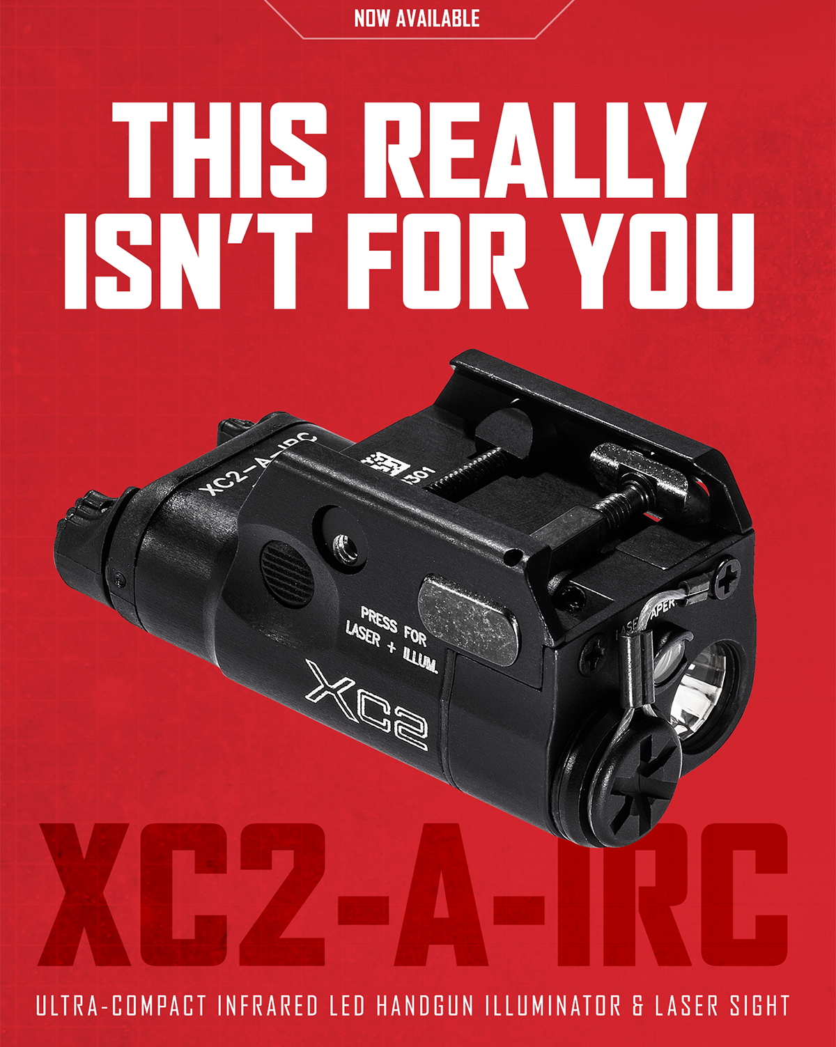 SureFire XC2-IRC - Ultra Compact LED Handgun Illuminator & Laser Sight