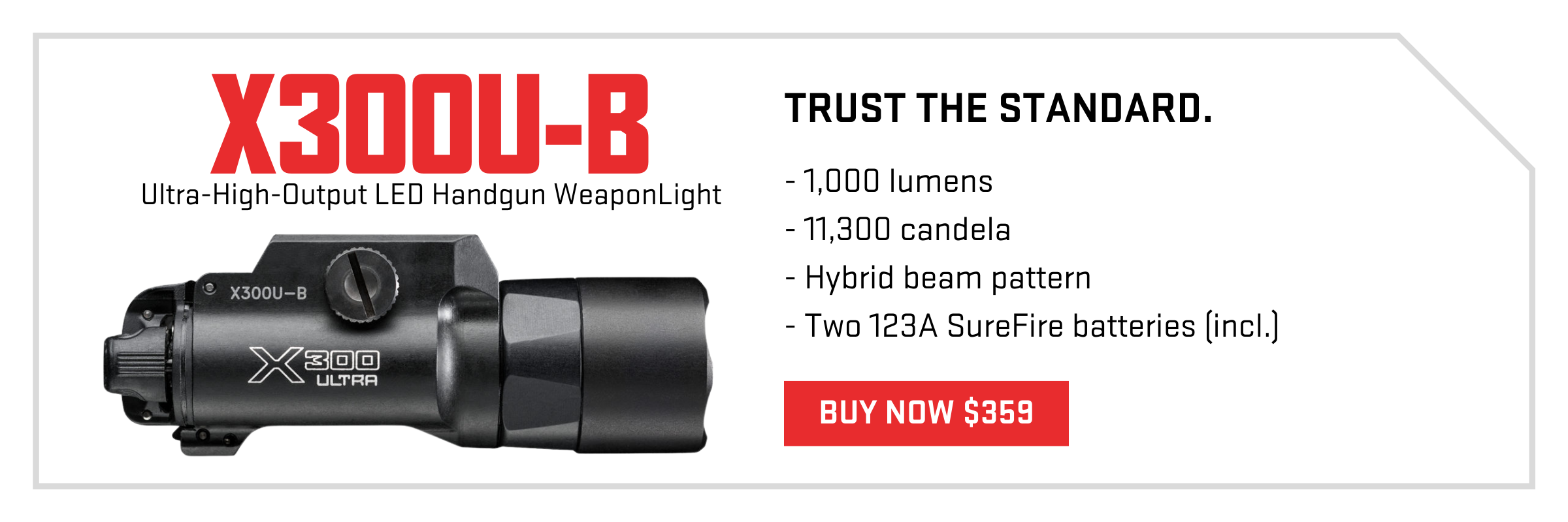 SureFire X300U-B WeaponLight