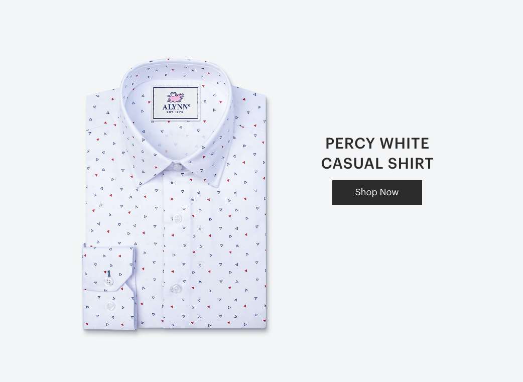 Percy White Casual Shirt