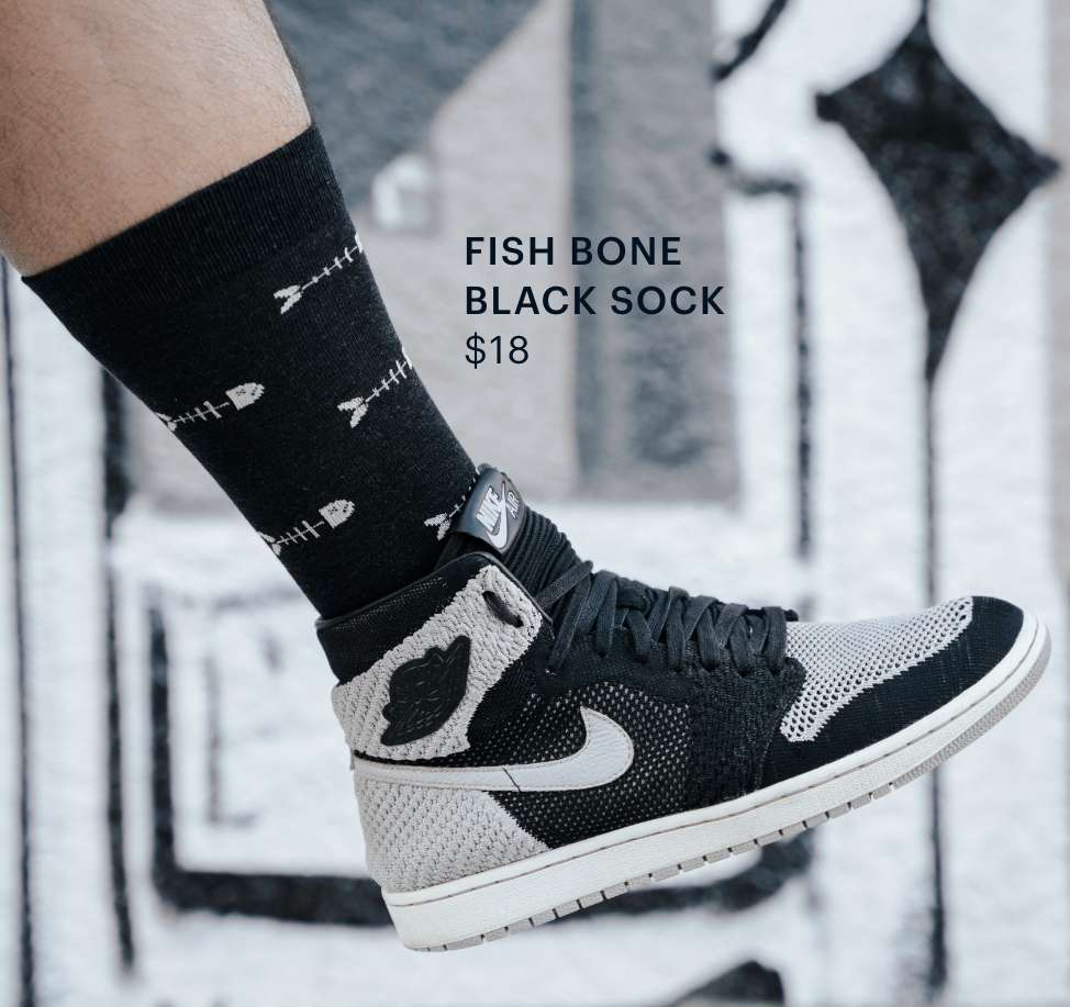 Fish Bone Sock