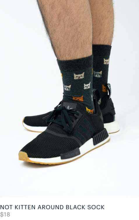 Not Kitten Around Sock