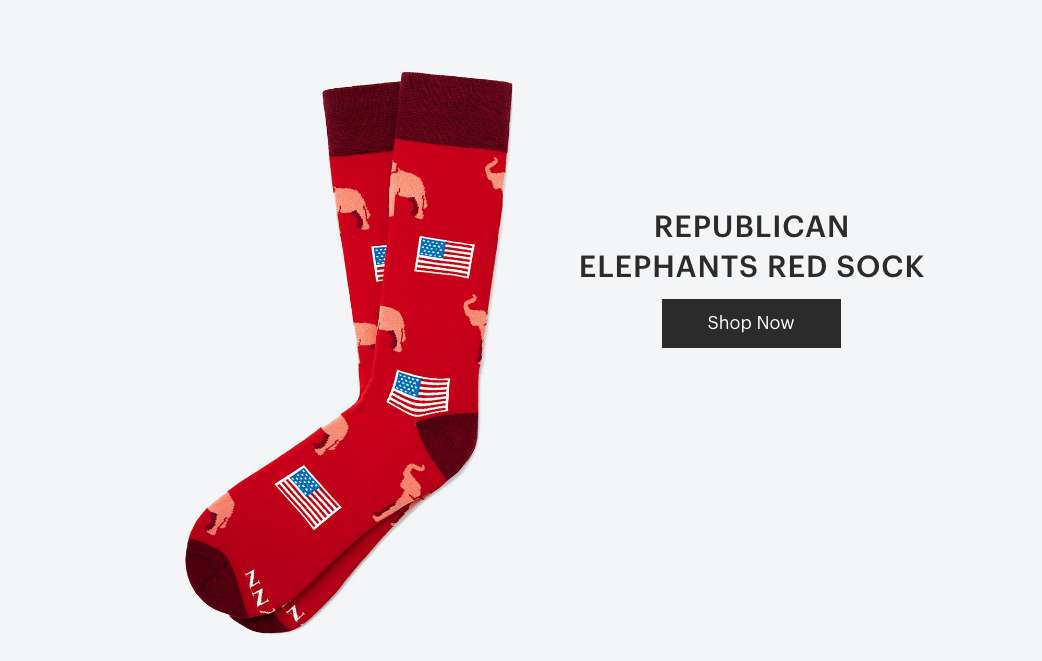 Republican Elephants Sock