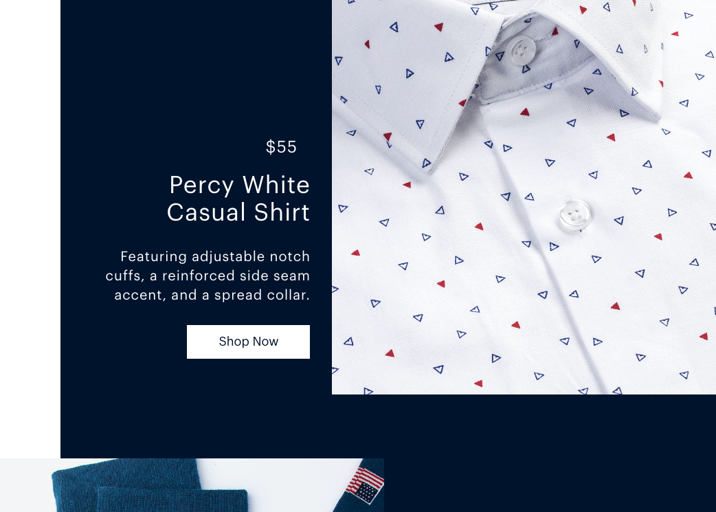 Percy White Casual Shirt