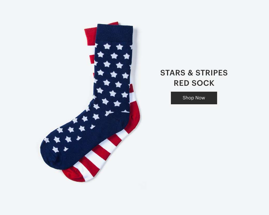 Stars & Stripes Red Sock