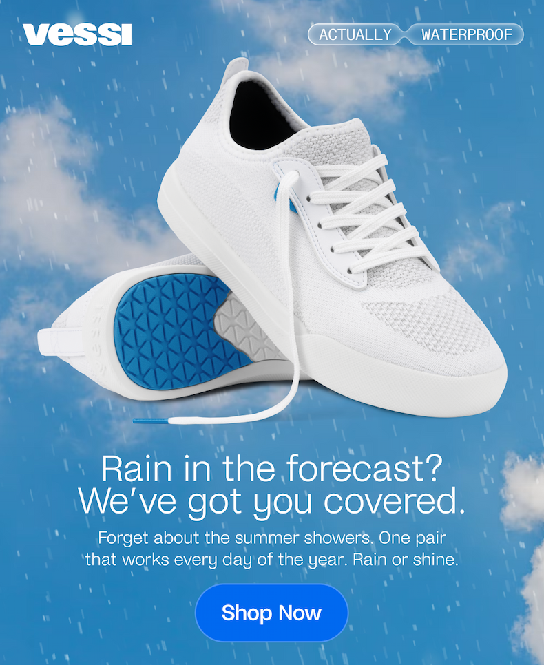 Rain in the forecast? we've got you covered.