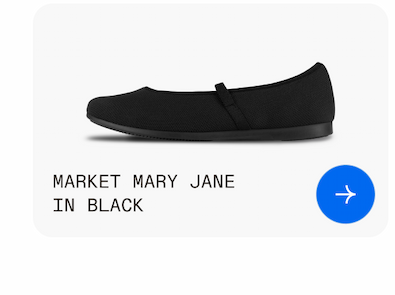Market mary jane in black