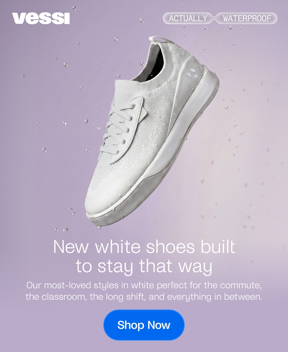 White shoes built to stay that way