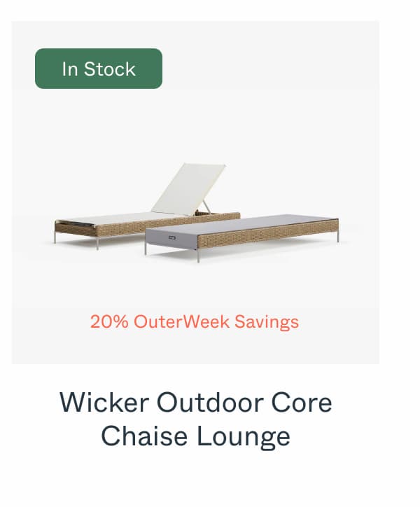 Wicker Outdoor Core Chaise Lounge
