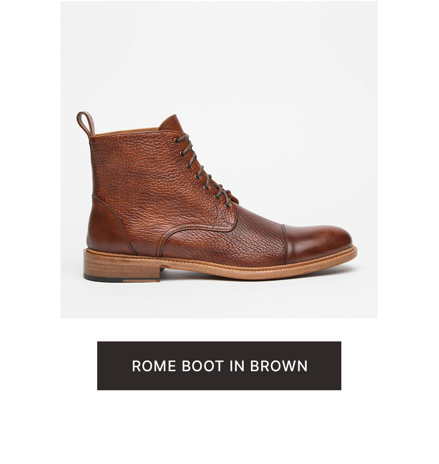 rome boot in brown - product photo