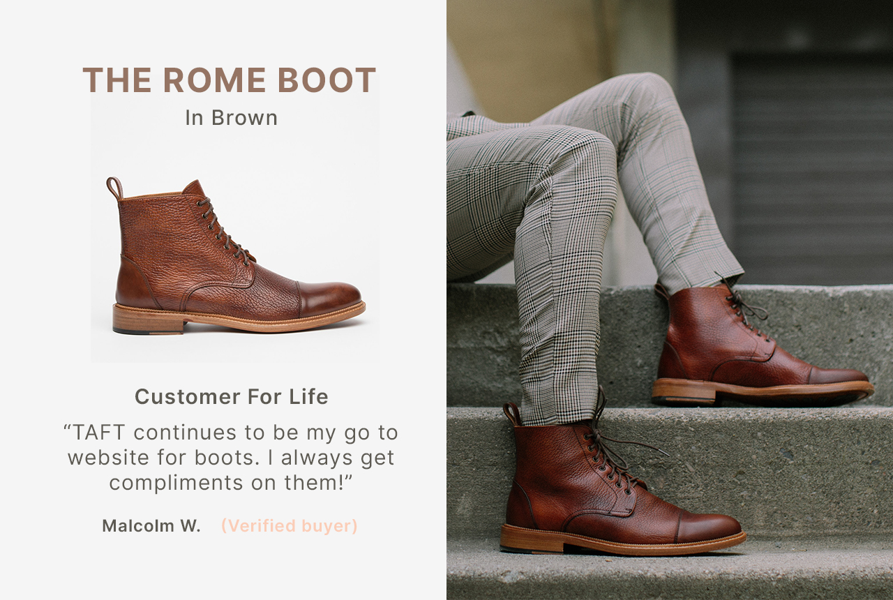 Rome boot in Brown - Review