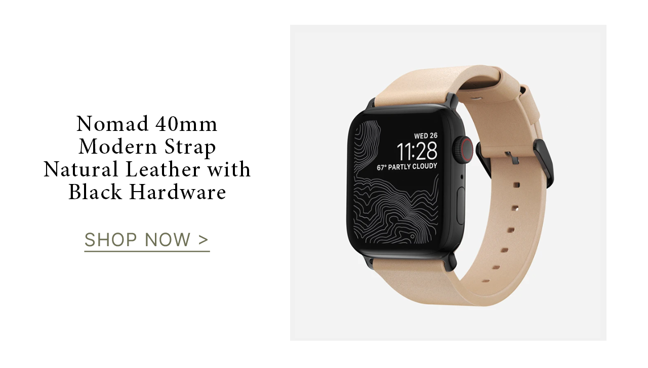 Nomad Natural Leather Strap