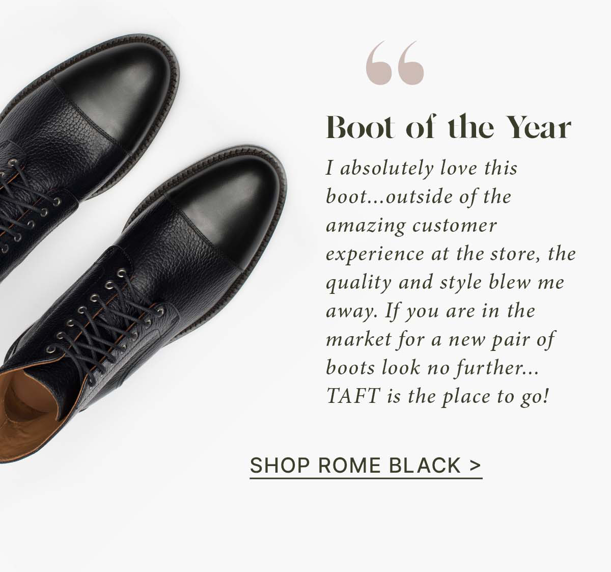 Rome Boot in Black